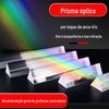 Equipamento de Auxílio Didático de Física para Ensino Fundamental Óptica Lente Convexa Prisma Lente Semicírculo de Cristal Semicírculo Espelho