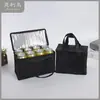 Atacado de fábrica bolsa de isolamento de folha de alumínio não tecida bolsa de embalagem para viagem com publicidade bolsa para manter o frescor portátil com zíper bolsa de gelo bolsa de piquenique refrigerada