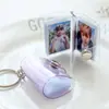 Fornecimento por atacado Mini álbum de fotos de 1 polegada e 2 polegadas com álbum de fotos de chaveiro