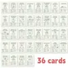 36 tarjetas de habilidades de gestión emocional estilo vintage, herramientas de afrontamiento para consejería psicológica, tarjetas de autoayuda y sanación de compra directa transfronteriza