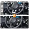 Adecuado para la nueva clase A, clase B, clase C, clase E, CLA, GLA, GLA, GLB, GLE2019 de Mercedes-Benz, modificación de pegatina de lentejuelas para volante