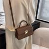 Bolsa Pequena para Multidões Estilo Francês Feminina 2022 Novas Bolsas Bolsa Transversal com Padrão de Pedra Moda Coreana Bolsa de Mão Feminina