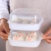 Fiambrera Calentable de Comida Importada Izumi, Fiambrera para Microondas con Drenaje para Tamales y Desayuno