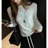 Modal Cuello Alto Pequeño Color Liso Estilo Básico Capa Interior Capa Base Camisa para Mujer Versátil Simple Camiseta de Color Liso Prenda Exterior Top