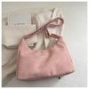 Clase de Nuevos Estudiantes 2025 Bolso Retro de Color Sólido Moda de Mujer Casual Hombro Cruzado Gran Capacidad Bolso para Ir al Trabajo