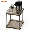 Nueva mesa de té de mahjong estilo chino, estante para té, cenicero, portavasos para mesa de mahjong, mesa de té, accesorios para sala de ajedrez y cartas