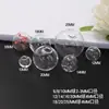 Cubierta de Vidrio Accesorios para Joyería DIY Estilo Bola de Doble Agujero Combinación Libre Bola de Vidrio Bola de Cristal Colgante con Agujeros en Ambos Extremos