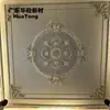 Fabricante de Painel de Luz de Teto Quadrado GRG Estilo Palácio de Luxo Decoração em Relevo de Teto Interior para Villa Americana