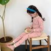 Pijama Infantil para Niños y Niñas, Nuevo Estilo Otoño, Set de Ropa Interior de Dibujos Animados Clase A, Ropa de Casa Elástica de Lana para Bebé 280g