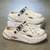Zuecos de Moda de Verano para Hombre para Uso al Aire Libre, Zapatillas de Doble Propósito para Conducir con Punta Cerrada, Sandalias Deportivas Casuales para la Playa