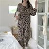 Pijamas de mujer de primavera y otoño de algodón y seda con sensación fresca, nuevo Guofeng, ropa para el hogar, ropa exterior, traje simple de nuevo estilo chino de algodón y seda fino