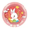 Amazon Transfronterizo Fiesta Temática de Pascua Bandeja de Papel para Huevos Vaso de Papel Servilleta de Papel Bandeja Desechable de Papel Juego de Vajilla