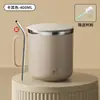 Caneca de Aço Inoxidável Copo Doméstico para Beber Copo de Café da Manhã para Escritório Copo de Café Copo de Leite com Tampa Pessoal