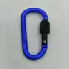 Ventas Directas de Fábrica Audaz No. 8 Mosquetones en forma de D con Gancho Bloqueable Hebilla de Tuerca de Colgado Rápido Hebilla Colgante Hebilla de Mochila de Aleación de Aluminio