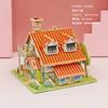 Quebra-cabeça tridimensional 3D infantil atacado meninos e meninas brinquedos educativos modelo de casa de papel artesanal DIY tenda em estoque