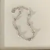 Hip-Hop Retro Super Brilhante Flor de Contas Laser Pulseira Moda Feminina Personalidade Simples Nicho Temperamento Joia de Alto Padrão