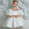 Vestido de Princesa con Mangas Abullonadas para Niñas Transfronterizo Vestido para Dama de Honor Banquete de Bodas Fiesta de Cumpleaños Falda Tutú Atuendo para Presentación de Piano de Niñas