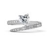 Anillo de boda de plata esterlina S925 para mujer, diseño de diamantes en forma de corazón, ligero, de lujo, combina con todo, para uso diario, venta al por mayor