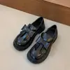 Zapatos de Cuero con Suela Gruesa y Lazo Francés para Mujer Primavera y Otoño 2026 Nuevos Mocasines Estilo Británico Retro Zapatos JK