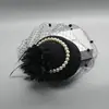 Fascinador pequeño de malla negra vintage francés, pasador para el pelo, para sesión de fotos de cumpleaños, accesorio femenino, sombrero tipo pañuelo para heredera millennial