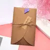 Cartões de aniversário criativos estilo retrô, cartões de felicitações de alta qualidade, papel kraft, DIY com flores secas, para expressar gratidão e enviar bênçãos, adequados para formatura e o Festival Qixi