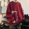 Suéter sin capucha para hombre, camiseta de manga larga con cuello redondo y cuello alto, forrada con forro polar, ropa superior gruesa, primavera, otoño e invierno, 2024