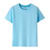 Camiseta infantil de manga curta, 180g, uniforme escolar para meninos e meninas da pré-escola, camiseta cultural com logo estampado à mão para personalização.