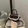 Mini Bolsa Feminina 2025 Novo Estilo Coreano Fresca e Doce Renda Bolsa de Ombro Transversal Bolsa de Trabalho Fashion