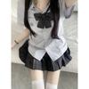 Uniforme escolar tailandés Estilo universitario verano delgado camisa gris agua uniforme jk original genuino camisa manga corta conjunto completo