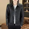 Nueva chaqueta casual con solapa para hombre 2026, abrigo corto de estilo coreano de primavera y otoño, moderno, corte ajustado, top de moda para jóvenes