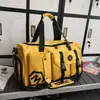 Bolsa de viaje para hombre, mochila de gran capacidad, bolsa de mensajero de viaje, bolsa de equipaje portátil, separación húmeda y seca, bolsa de fitness