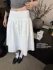 Saia de Ballet Relaxada 'Chishan Baile' com uma Vibe Leve e Casual, Cós Largo, Bainha Elegante e Volumosa, Saia Midi