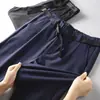 ¡No te lo pierdas! ¡Costura Tridimensional 3D! ¡Con caída y resistente a las arrugas! Pantalones Casuales para Hombre de Primavera y Otoño con Cinturón de Hebilla, Modernos