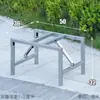Marco de Mesa Plegable Rectangular, Patas de Mesa Pequeñas, Patas de Mesa de Comedor, Marco de Escritorio de Hierro, Patas de Mesa Bajas, Marco de Soporte para Mesa