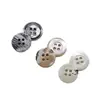 En stock Botones de Tapón Natural Cuatro Agujeros Lado Delgado Lado Ancho Herradura Concha de Caracol Botón Camisa Abrigo Traje Botón