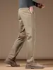 Pantalones casuales caqui para hombre de primavera/otoño, nuevo estilo 2026, versátiles para negocios y para ir al trabajo, pantalones largos holgados de pierna recta