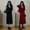 Roupas Femininas Plus Size, Conjunto de Terno de Luxo Leve Nicho Estilo Chanel, Novo Estilo Inverno 2025, Jaqueta Acolchoada, Conjunto de Duas Peças com Saia Longa e Curta