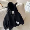 Sudadera con capucha de forro polar para niños y niñas, Otoño e Invierno, Nuevo Estilo, Moda Coreana, Ropa Cálida para Niños, Tops de Moda