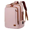 Mochila Expansível com Carregamento USB, Bolsa Elegante para Viagens de Negócios de Curta Distância, Bolsa com Armazenamento Multicamadas para Laptop para Homens e Mulheres