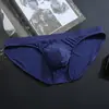 Ropa interior de seda de hielo directa de fábrica para hombre, tangas transparentes de tiro bajo, una pieza sexy, ultra delgada, transpirable para verano, comercio exterior
