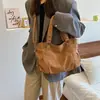 Bolso Tote de Gran Capacidad Transfronterizo 2024 Nuevo Bolso de Mujer Combinable Bolso Bandolera Color Sólido Esmerilado Hombro Axila