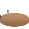 Tapete redondo de imitação de sisal, espessado para sala de estar, quarto, sofá, mesa de centro, escritório, almofada de cadeira, tapete de casa liso
