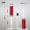 Botella de pegamento transparente nueva con tapa roja y aplicador tipo pincel, tubo de delineador, botella vacía de sérum para crecimiento de pestañas, materiales de empaque de origen