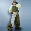 Roupa de performance de dança de rua hip-hop infantil, conjunto unissex de manga longa color block verde oliva, roupas hiphop descoladas e estilosas