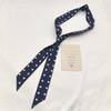 Pañuelo Pequeño de Seda Corea del Sur Lunares Delgado Estrecho Bufanda Cinturón Cinta Multiusos Lazo Decorativo Lazo Corbata de Lazo Mujeres
