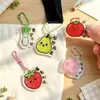 Mercancía de emoji de dibujos animados llavero acrílico de alta definición verdura lindo colgante para niños estudiante regalo decorativo