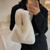 Bolso de Mujer Primavera y Verano Bolso Pequeño Nuevo Bolso de Moda Tendencia Nicho Ins Felpa Terciopelo Bolso de Mano Versátil Bandolera Bolso de Felpa