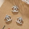 Acessórios de Nail Art da Moda Tendência Liga de Liga Oca Prata Laço 3D Metal Nail Pérola Laço Resistente