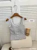 1062 Camisola Estilo Coreano/Francês Primavera/Verão com Bojos para Meninas Jovens, Design Casual com Botões, Peça Dupla Falsa, Lindo Top Costas