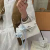 Bolso de Mano de Oficina Súper Popular para Mujer 2026 Nuevo de Moda Patrón de Cocodrilo Bolso de Hombro tipo Kelly Bolso Cruzado para Viajes Diarios Bolso Cuadrado Pequeño